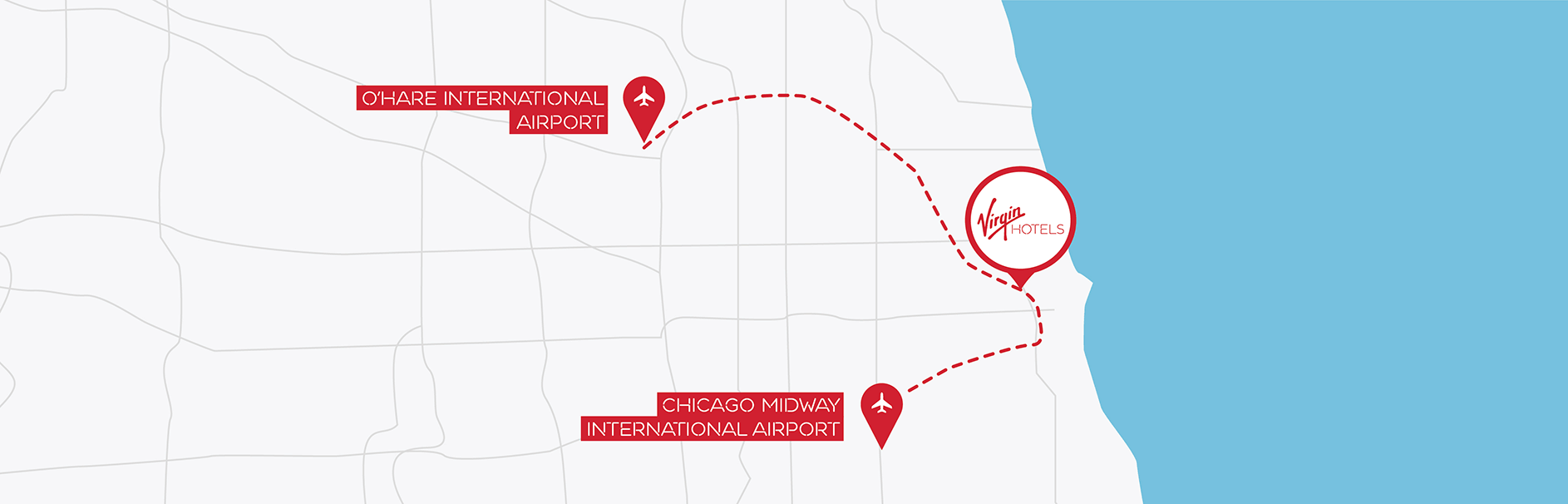 Stylized map of the hotel location.