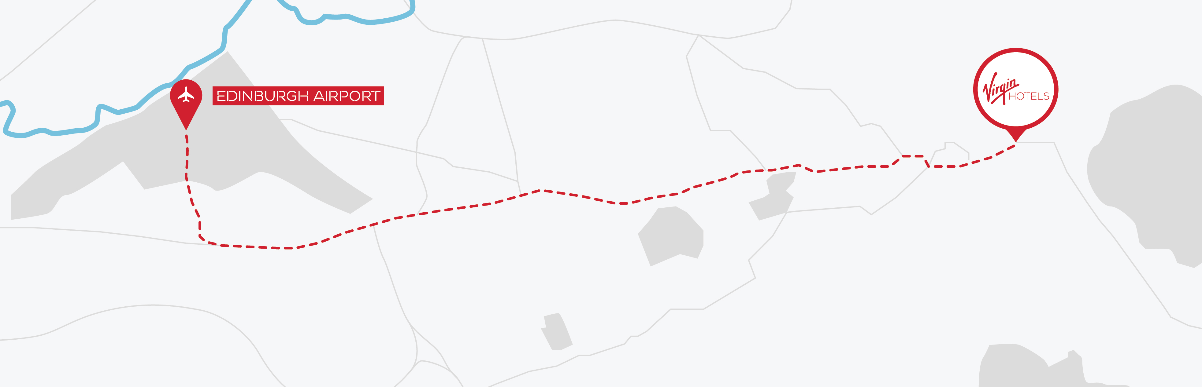 Stylized map of the hotel location.