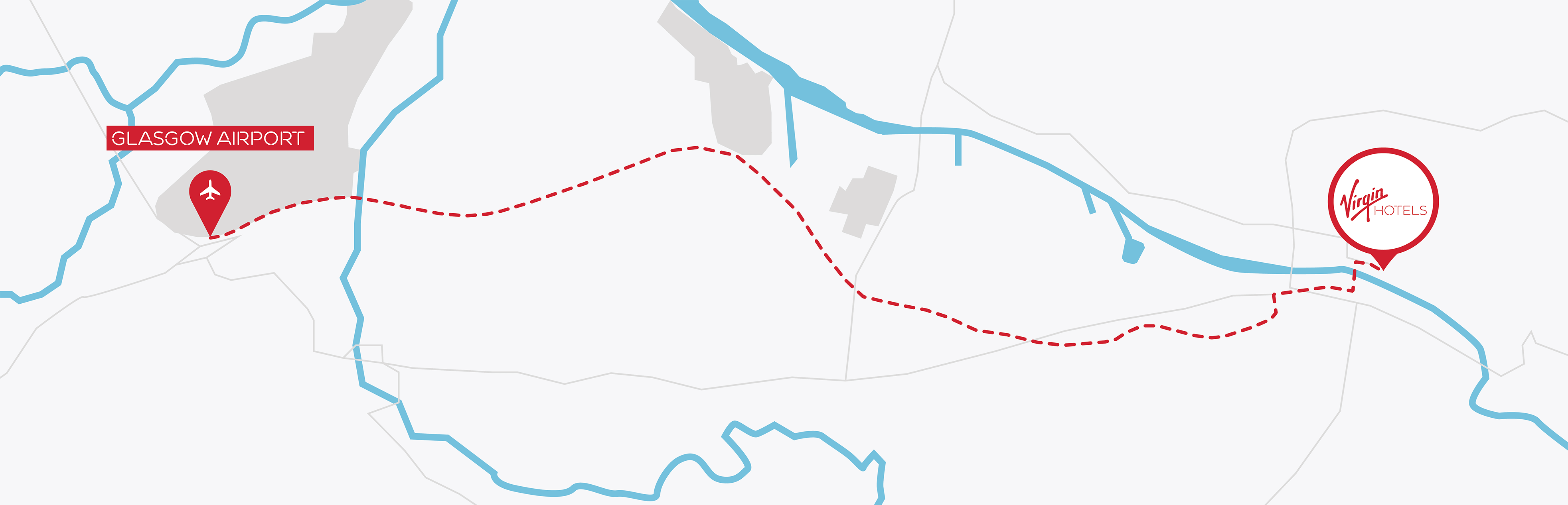 Stylized map of the hotel location.