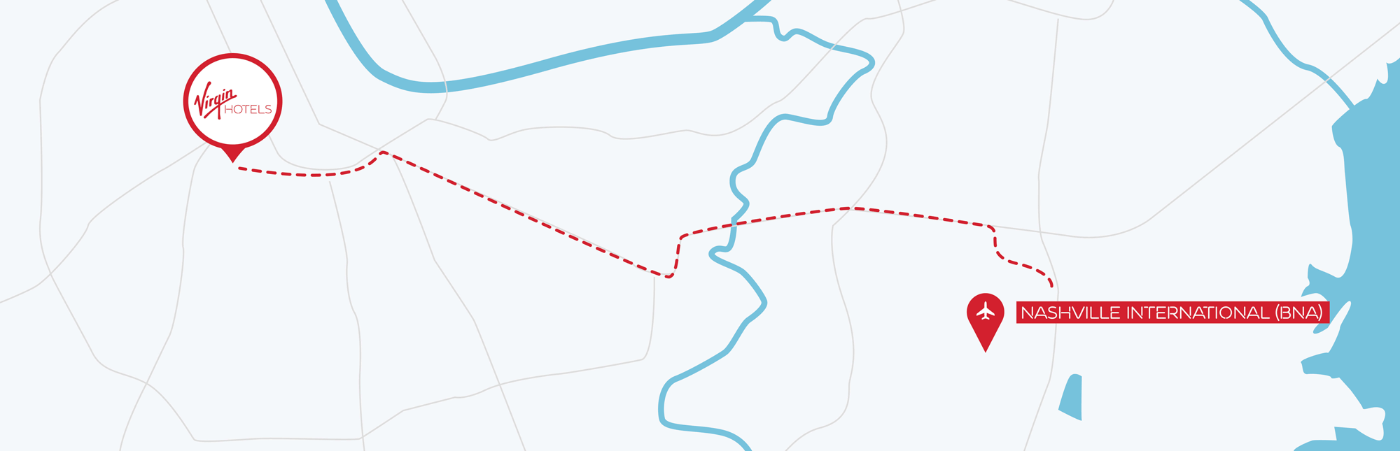 Stylized map of the hotel location.