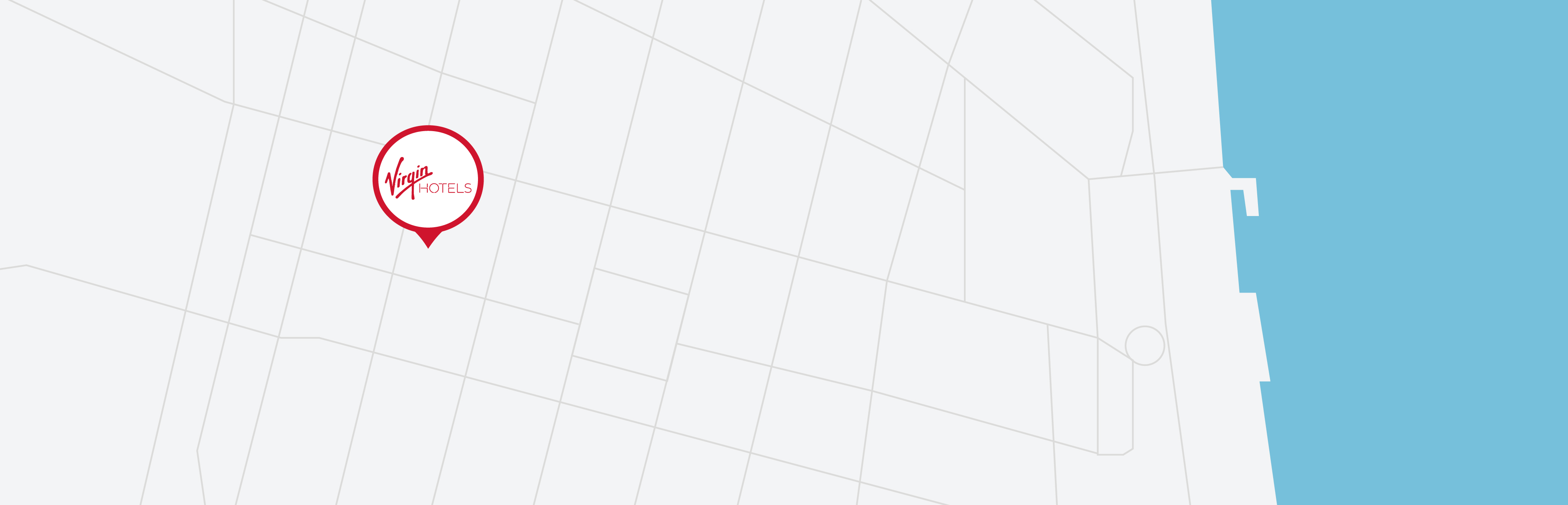 Stylized map of the hotel location.