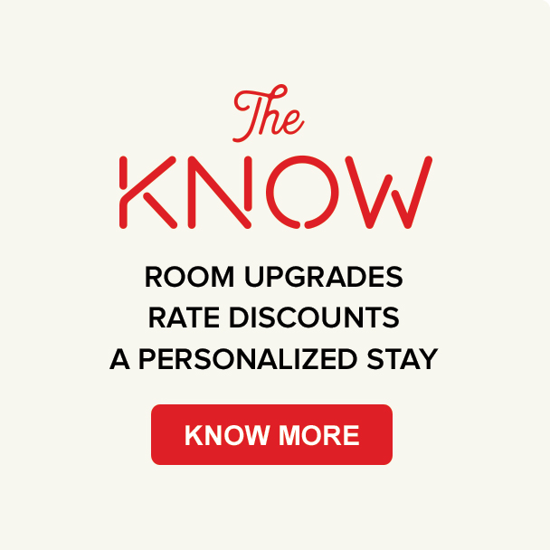Join the Know guest loyalty program - Reasons why