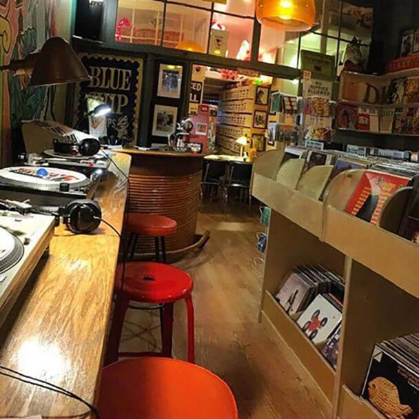 Record store in San Fran