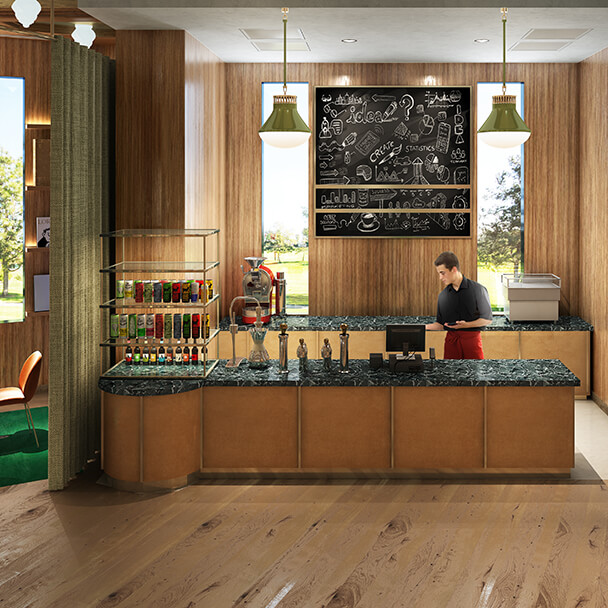 The counter area of The Funny Library