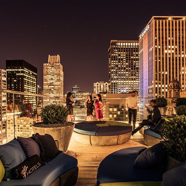 Chicago rooftop views