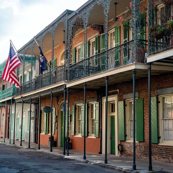 New Orleans balconies
