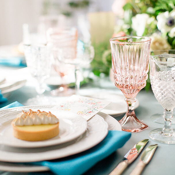 wedding table set