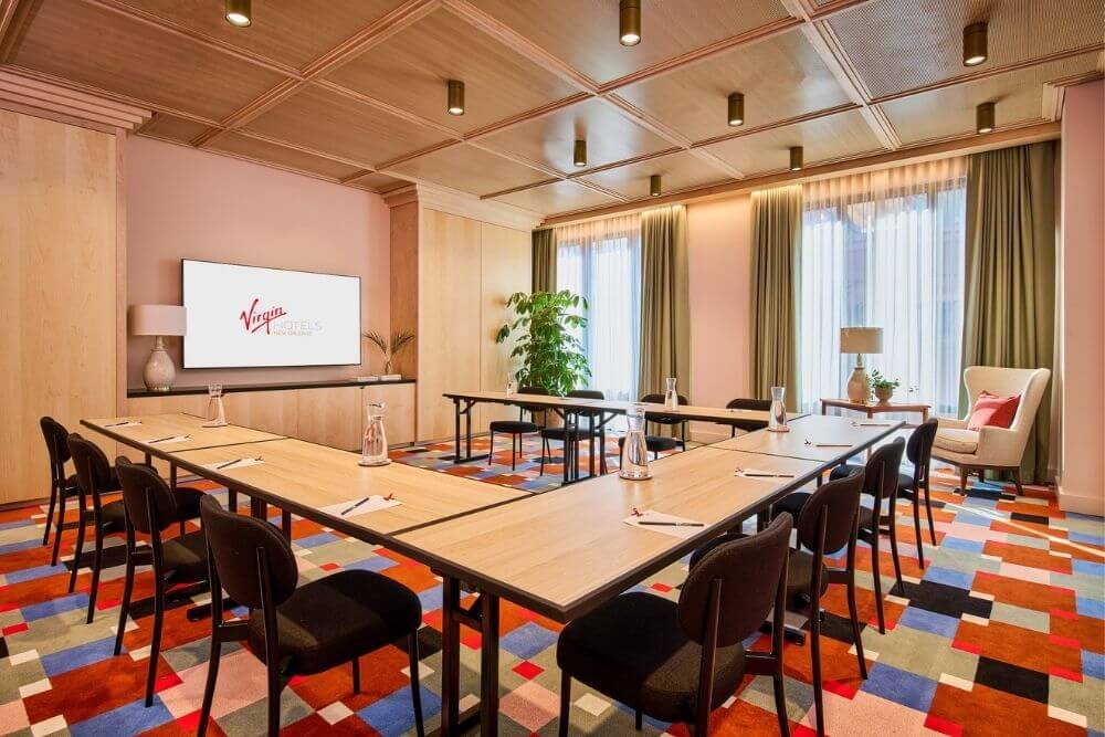 The Study Meeting Space at Virgin Hotels New Orleans