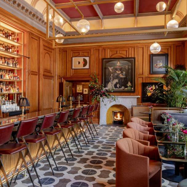 Commons Club step inside tile